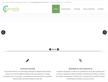 Tablet Screenshot of camomilanutricao.com.br